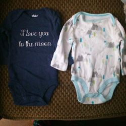 Baby boy 0-3 months onesies