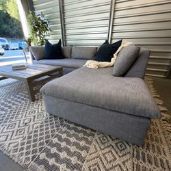 West Elm Blue Jean Shelter Sectional