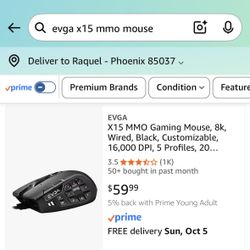 EVGA X15 MMO GAMING MOUSE