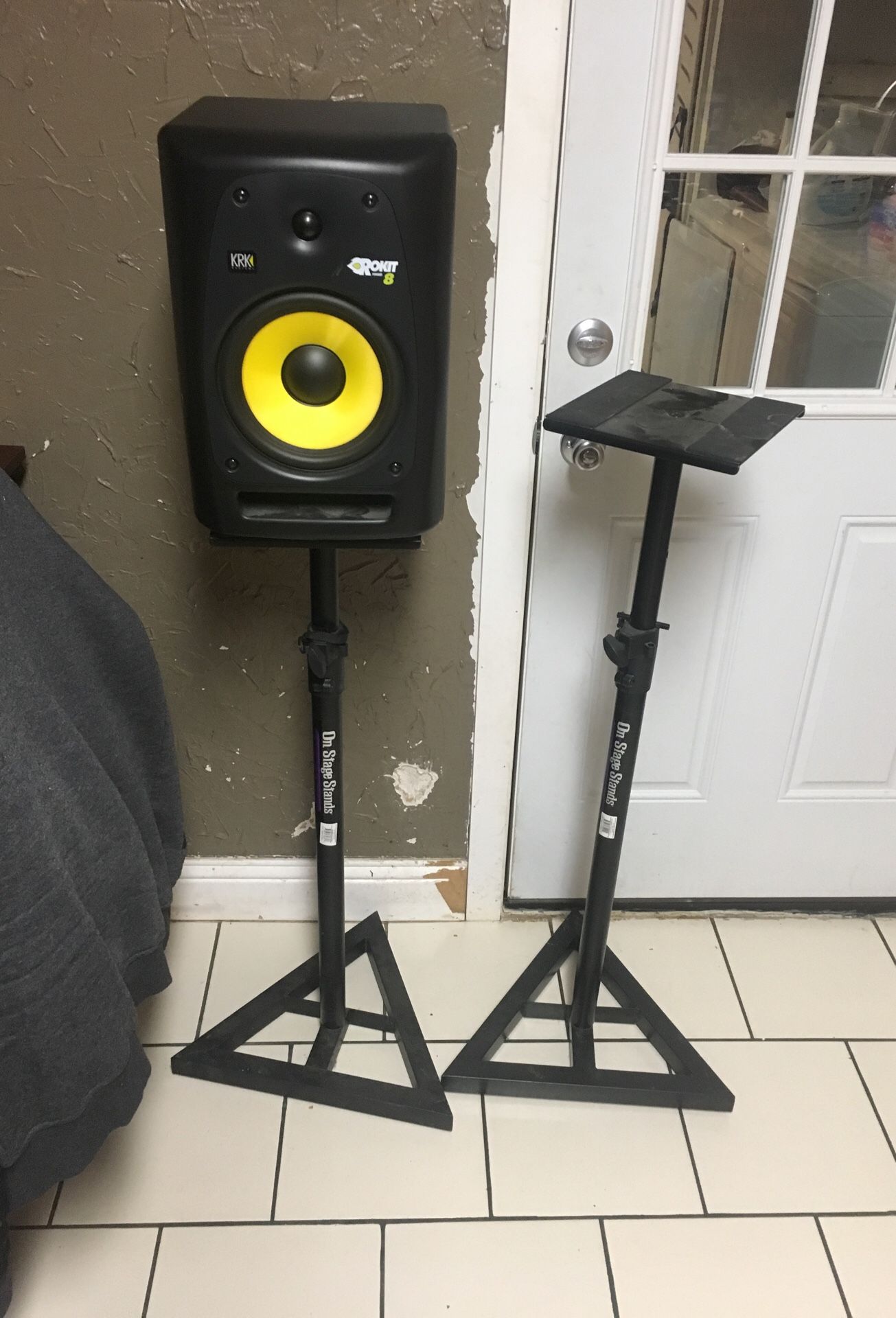 On stage monitor stands in good condition