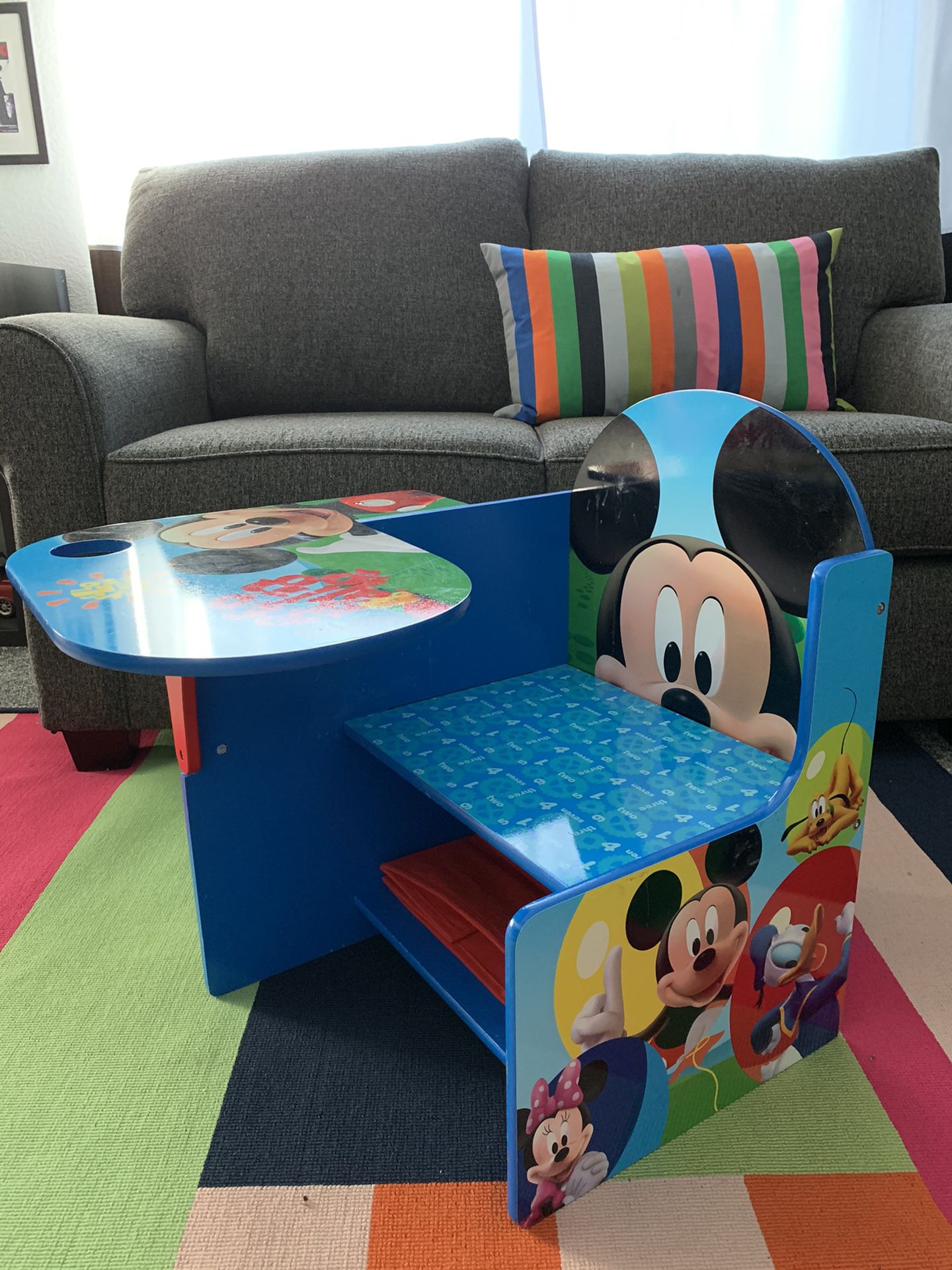 Mickey Mouse kids chair and desk