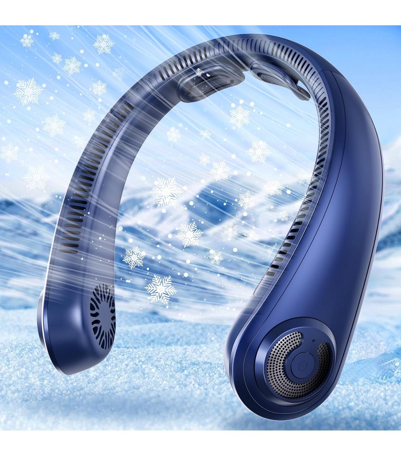 Brandnew Neck Fans Wearable Neck Fan Bladeless Lightweight Fan Personal Cooling, that Blow Cold Air, 5 Speeds, Portable, Rechargeable, USB, for Hot Fl