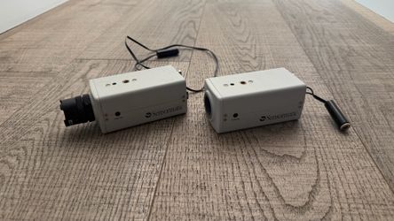 Lot of 2 Sensormatic Monochrome CCTV Camera Heads