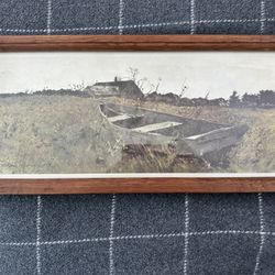 Andrew Wyeth Teel’s Island Framed Print Classic American Realist Landscape 50s