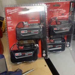 Milwaukee 5.0 X2 Pack High Output Battery’s! 
