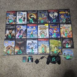 Ps2 Game Lot + Accessories 