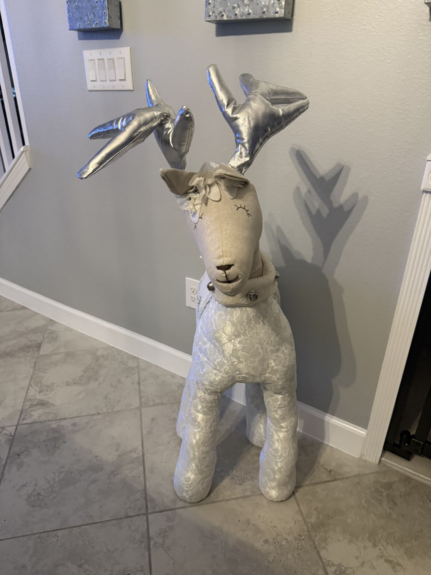 Standing Plush Christmas Reindeer 3ft