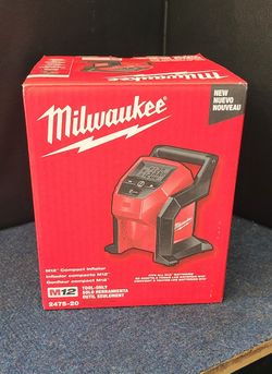 Milwaukee M12 Inflator New Unopened Tool Only
