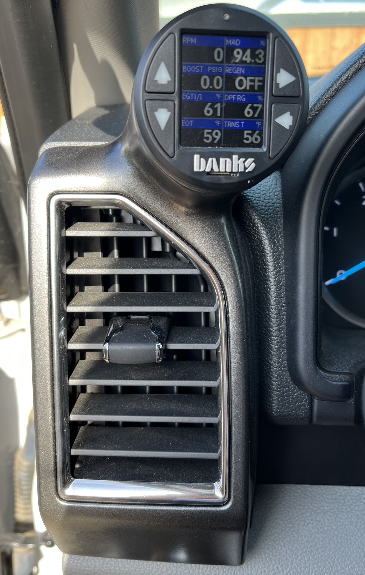 Banks Supergauge & Block8head Custom Vent Mount for Ford Trucks