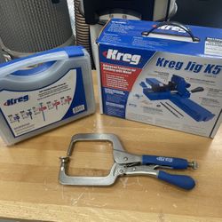 Kreg Jig K5 with Complete Screw Set & Clamp