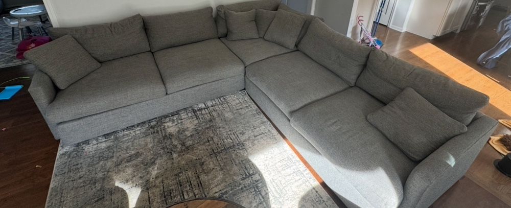 Crate & barrel L Shaped Sectional