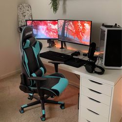 Homall Gaming Chair, Office Chair, High Back, Leather Computer Chair, Executive Racing Desk Chair, Ergonomic, Adjustable, Swivel, with Headrest and Lu