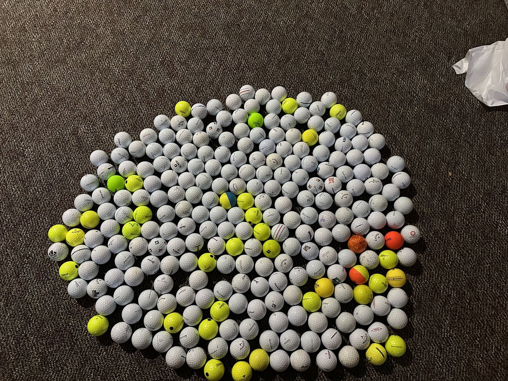 Large Lot Of Golf Balls Titleist TaylorMade