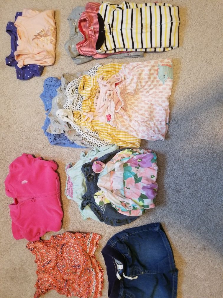 Lot of Baby Girls 18 month Summer Clothing