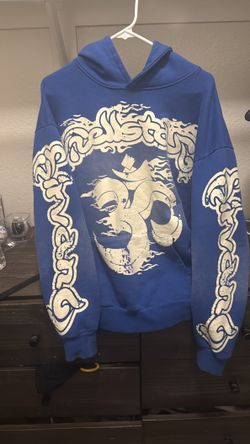 Blue hellstar hoodie Men’s small