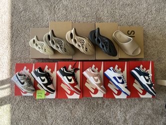 Nike Dunk Lows, Yeezy Slides And Foam Runners