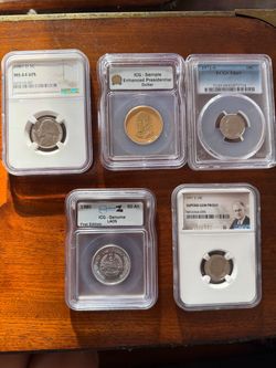 5 Coin Graded & Slabbed Coin Lot - NGC, PCGS, ICG - Proofs, First Strikes, FS
