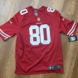 Nike On Field Jerry Rice #80 San Francisco 49ers Jersey Red Size M NFL brand new 