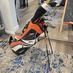 Golf Set w/ Bag, drivers, irons, balls, tees, etc