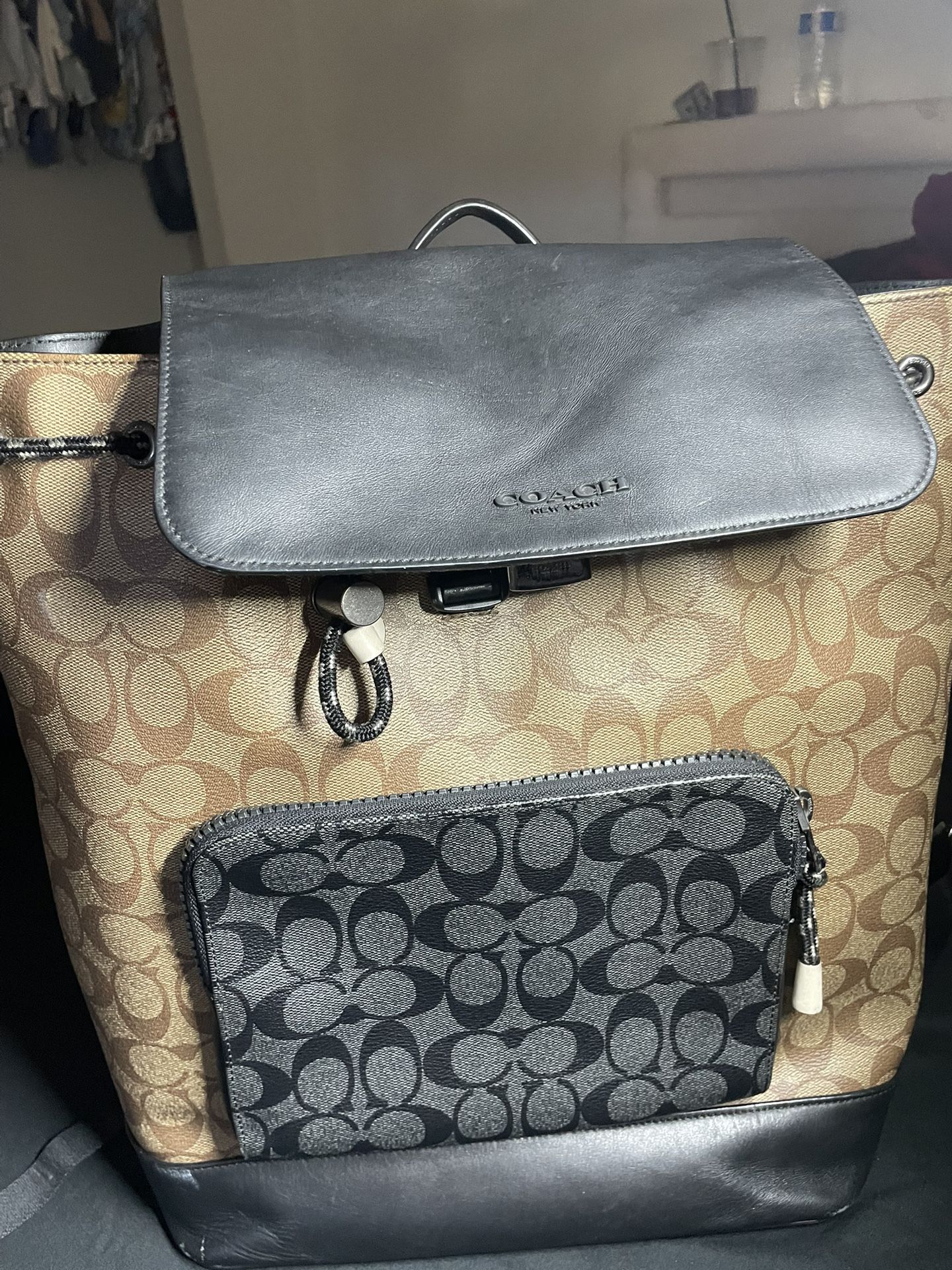 Brown Black Coach Bag