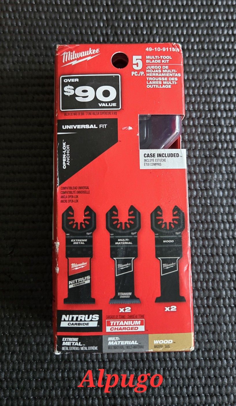 Milwaukee Multi-Tool Oscillating Blade Kit w/ NITRUS & Bi-Metal Blades (5-Piece)