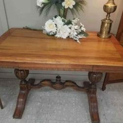 DESK TABLE ENTRYWAY TABLE ANTIQUE LIBRARY TABLE DESK 