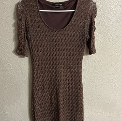 Sparkly brown dress