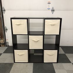 9 cube storage w/ bins