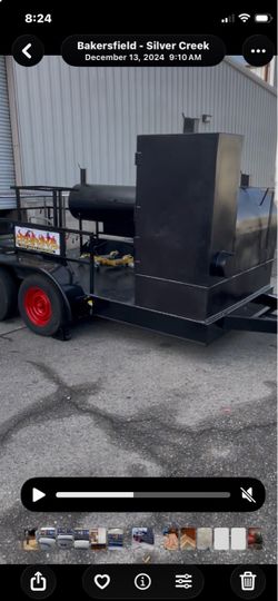 Bar B Q Grill On A Chassi