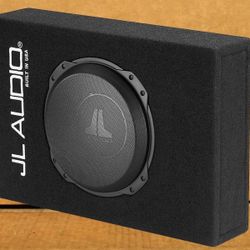 JL Audio CS110LG-TW3 Sealed PowerWedge Box 10" Dual Voice Coil Subwoofer 10TW3 TW3 Series 800 Watt 🚨Payment Options Available 🚨 No Credit Needed 🚨 