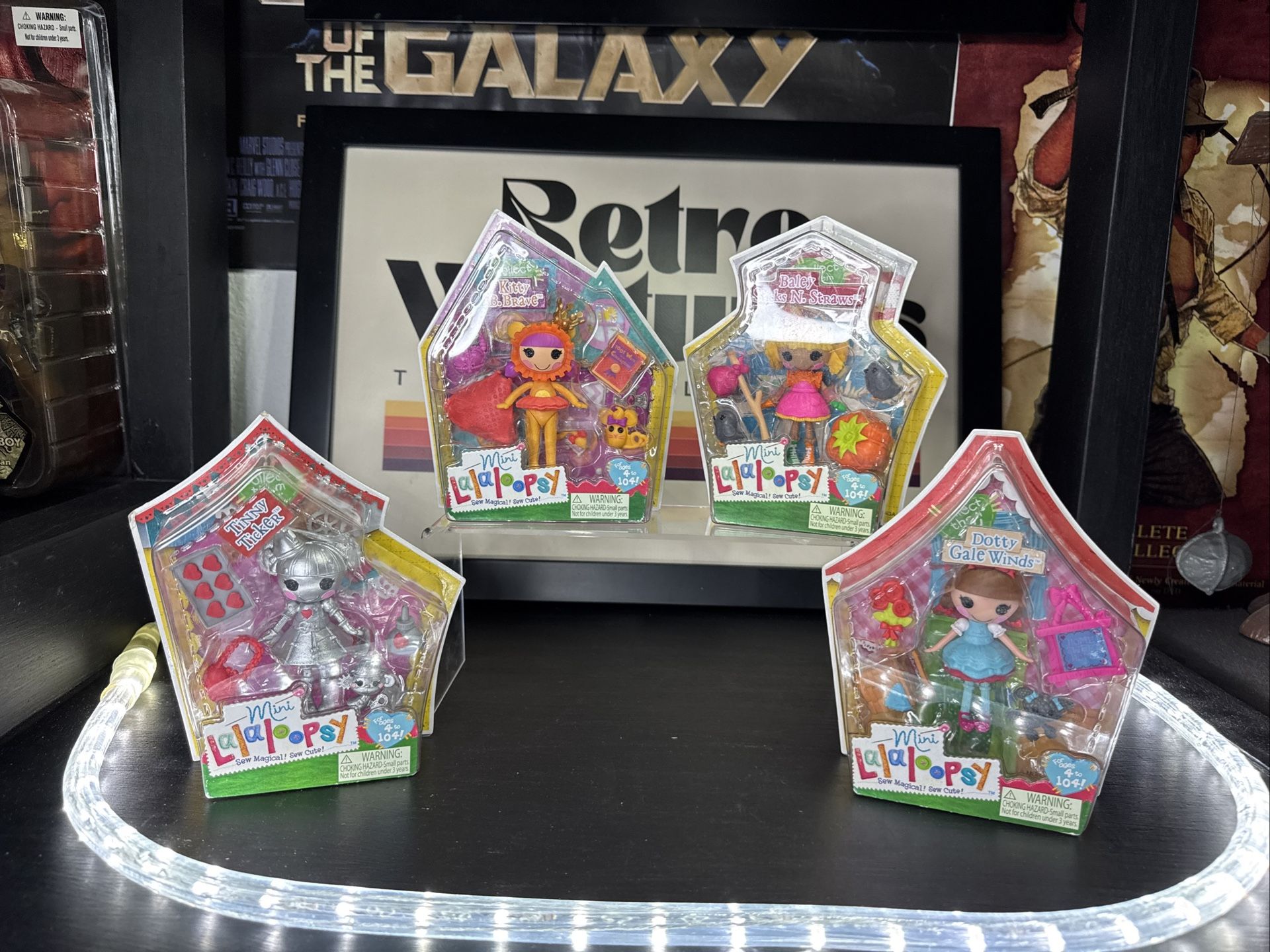Lalaloopsy Mini  Wizard Of Oz  Dotty, Baley, Tinny & Kitty NIB VG+