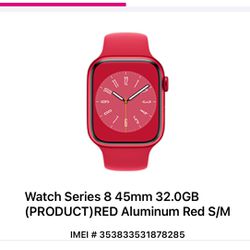 Apple Watch Series 8 45Mm Red Bezel Red Band