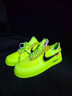 Nike Air Force 1 "Off White" Volt Color Size 12