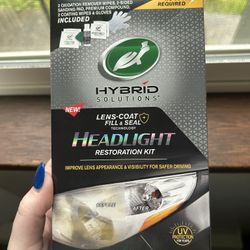 Headlight Restoration Kit + 3 Microfiber Towels 