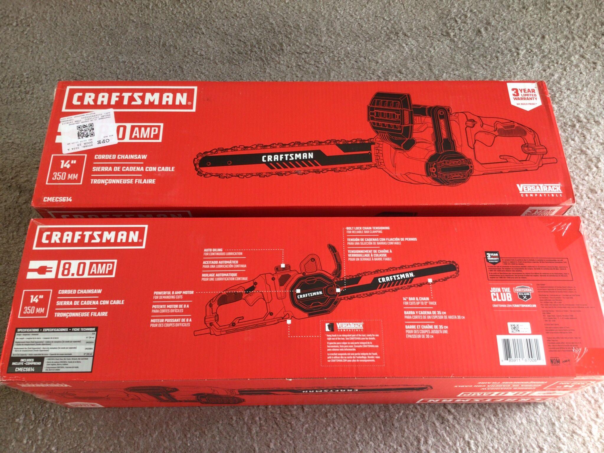 NEW CRAFTSMAN 14 INCH CORDED CHAINSAW $50
