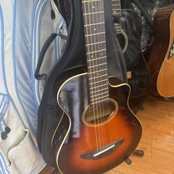 Yamaha acoustic/ electronic  3/4 size guitar works great including case
