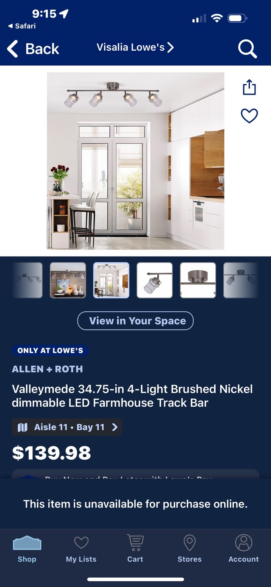 Allen+Roth Decorative Track Light