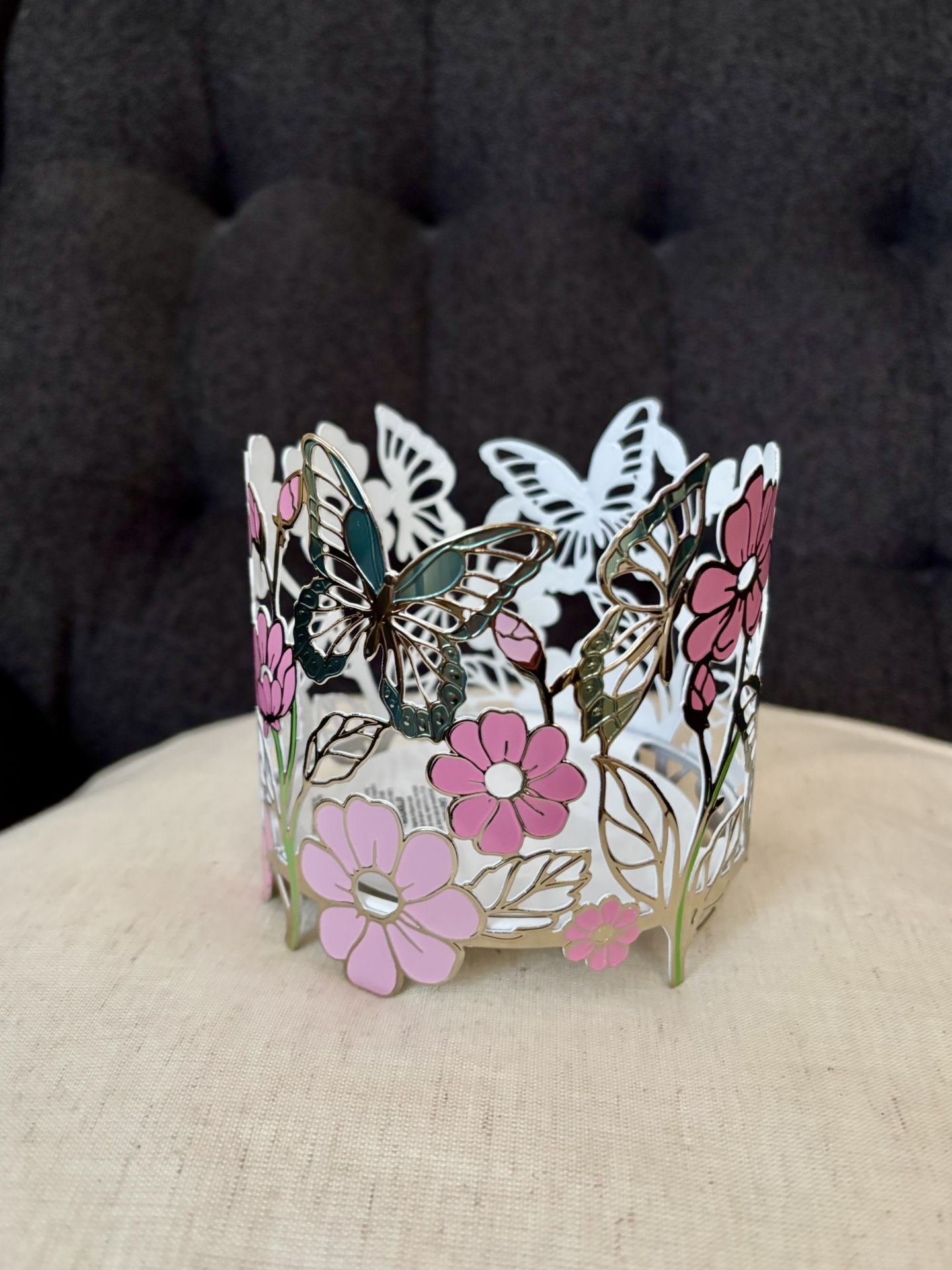 Butterflies In The Garden 3-wick Candle Holder 🦋