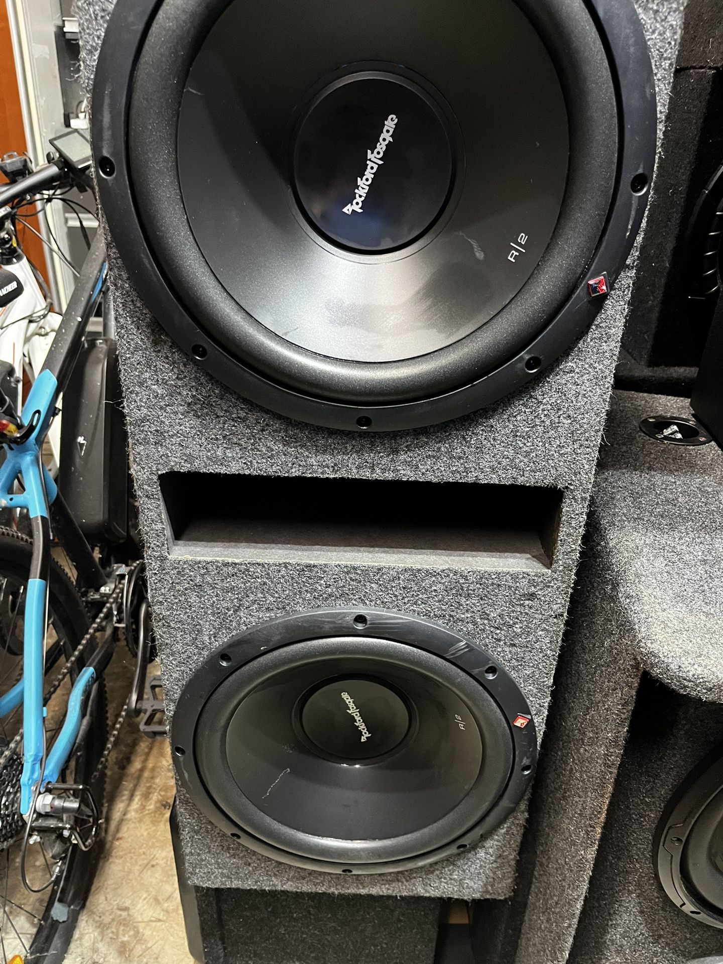 Rockford Fosgate 12” Subs In Ported Box 