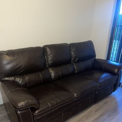 $150 OBO Leather Recliner Sofa/Couch