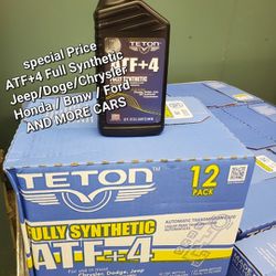 Special Price ATF Transmission +4 Full Synthetic Case 12QT High Quality Available 