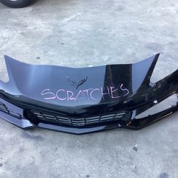 2014-2019 CHEVROLET CORVETTE C7 FRONT BUMPER COVER USED OEM 