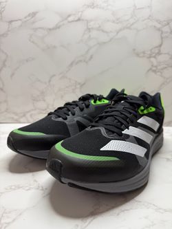NIB Adidas Adizero RC 4 M Running Shoes Men’s Size 9.5 Black/Green/White