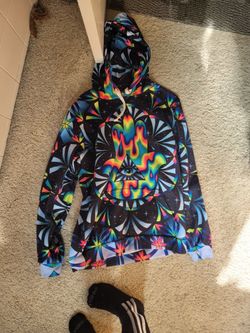 Trippy Jacket Sweatshirt Pullover Medium
