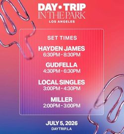 Day trip in the park - Hayden James