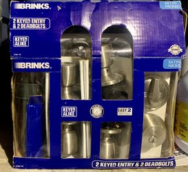 Brinks.. 2 Keyed Entry & 2 Deadbolts