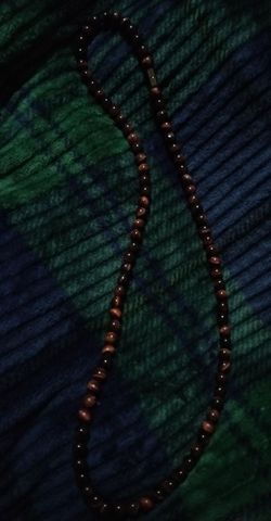 30 Inch Red Tiger Eye Necklace