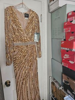 Macduggal  Rose gold dress