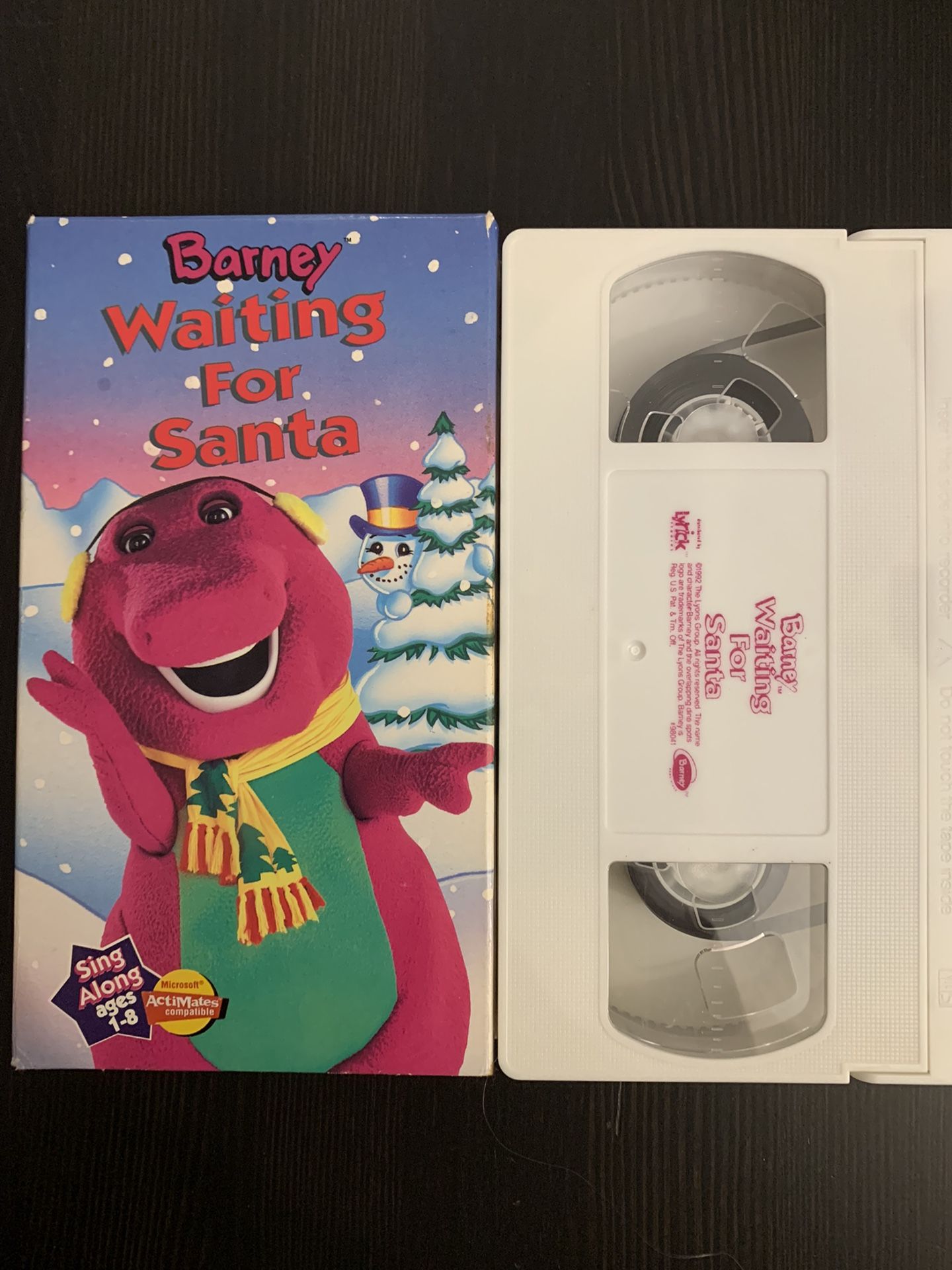 BARNEY WAITING For SANTA (VHS)