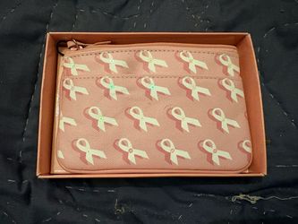 Rolfs Courage Breast Cancer Awareness Mini Wallet Wristlet Pouch